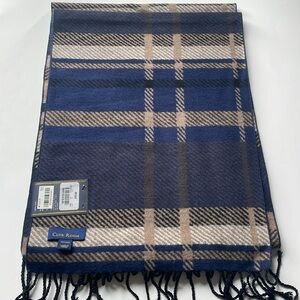 100%Silk Plaid Scarf Reversible Old Money Preppy Classic Quiet Luxury OS